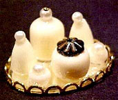 Dollhouse Miniature Small Perfume Tray - White/Neutrals